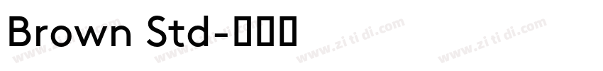 Brown Std字体转换